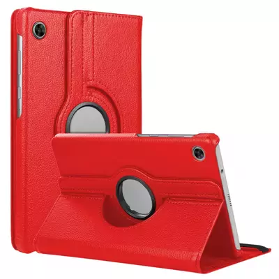 Microsonic Lenovo Tab M10 Plus 3.Nesil 10.6`` Kılıf (ZAAJ0075TR) 360 Rotating Stand Deri Kırmızı