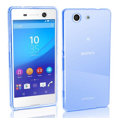 CaseUp Sony Xperia M5 Kılıf Transparent Soft Mavi