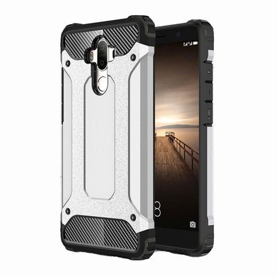 Microsonic Huawei Mate 9 Kılıf Rugged Armor Gümüş