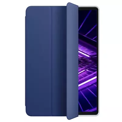 Microsonic Lenovo Tab M10 3.Nesil 10.1`` Kılıf (TB-328F) Slim Translucent Back Smart Cover Lacivert