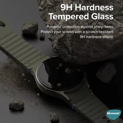 Microsonic Samsung Galaxy Watch 8 Classic 46mm Tam Kaplayan Nano Cam Ekran Koruyucu Siyah