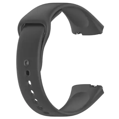 Microsonic Xiaomi Redmi Watch 3 Lite Kordon, Silicone Sport Band Koyu Gri