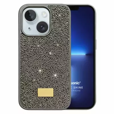 Microsonic Apple iPhone 13 Kılıf Cosmic Shine Koyu Gri
