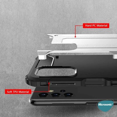 Microsonic Samsung Galaxy A32 4G Kılıf Rugged Armor Siyah