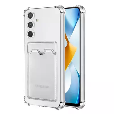 Microsonic Samsung Galaxy A56 Card Slot Shock Kılıf Şeffaf