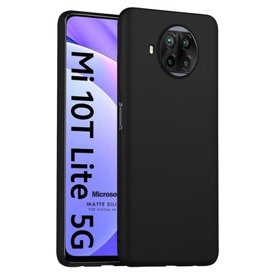 Microsonic Xiaomi Mi 10T Lite Kılıf Matte Silicone Siyah