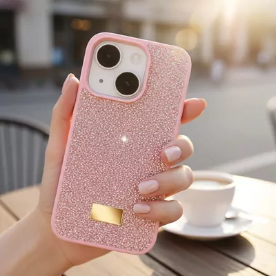 Microsonic Apple iPhone 13 Kılıf Cosmic Shine Pembe