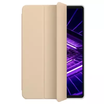 Microsonic Lenovo Tab M10 3.Nesil 10.1`` Kılıf (TB-328F) Slim Translucent Back Smart Cover Gold