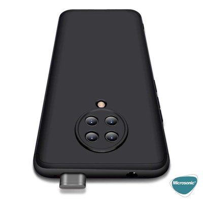 Microsonic Xiaomi Redmi K30 Pro Kılıf Double Dip 360 Protective AYS Siyah Kırmızı