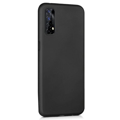 Microsonic Realme 7 Kılıf Matte Silicone Siyah