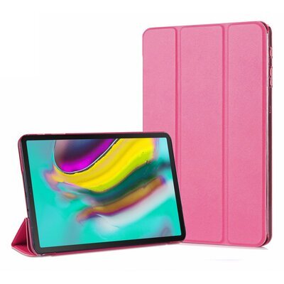 Microsonic Samsung Galaxy Tab S5E T720 Smart Case Kapaklı Kılıf Koyu Pembe