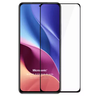 Microsonic Xiaomi Redmi K40 Pro+ Seramik Matte Flexible Ekran Koruyucu Siyah