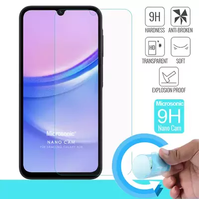 Microsonic Samsung Galaxy A25 Nano Glass Cam Ekran Koruyucu