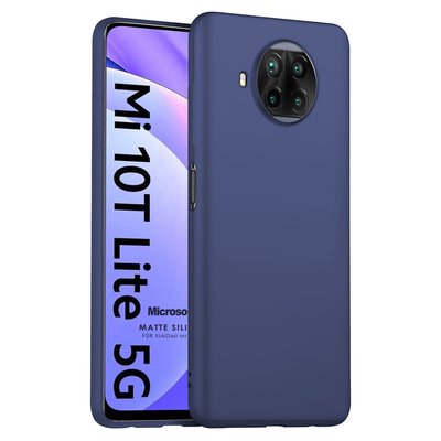 Microsonic Xiaomi Mi 10T Lite Kılıf Matte Silicone Lacivert