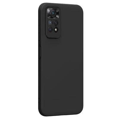 Microsonic Xiaomi Redmi Note 11S Kılıf Matte Silicone Siyah