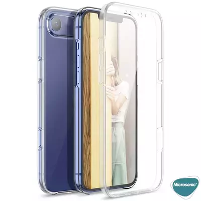 Microsonic Apple iPhone 17 Air Kılıf 6 Tarafı Tam Full Koruma 360 Clear Soft Şeffaf