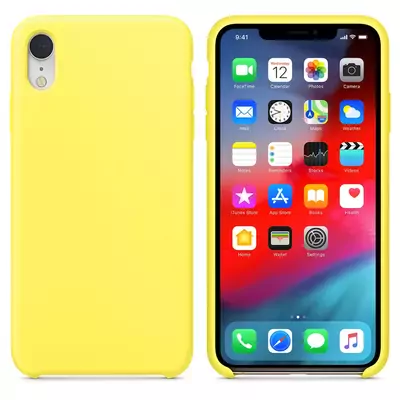 Microsonic Apple iPhone XR Kılıf Liquid Lansman Silikon Güneş Sarısı