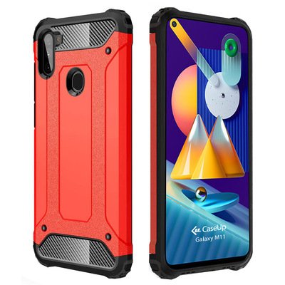 CaseUp Samsung Galaxy M11 Kılıf Tank Kırmızı