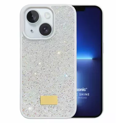 Microsonic Apple iPhone 13 Kılıf Cosmic Shine Beyaz