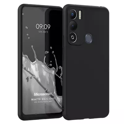 Microsonic TECNO Pova Neo Kılıf Matte Silicone Siyah