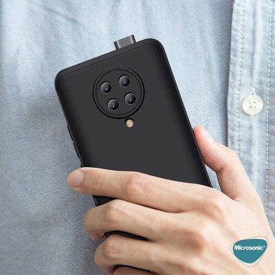 Microsonic Xiaomi Redmi K30 Pro Kılıf Double Dip 360 Protective AYS Mavi