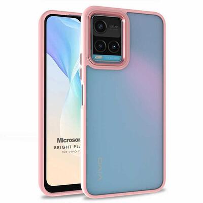 Microsonic Vivo Y21s Kılıf Bright Planet Rose Gold