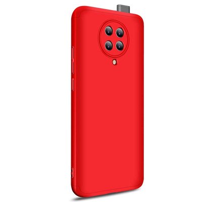 Microsonic Xiaomi Redmi K30 Pro Kılıf Double Dip 360 Protective AYS Kırmızı