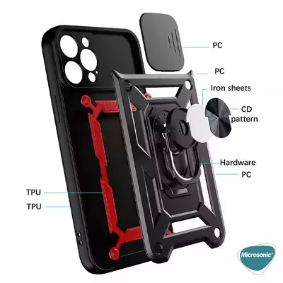 Microsonic Realme 8 Kılıf Impact Resistant Siyah