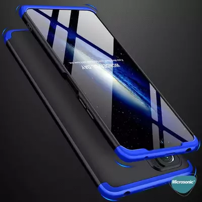 Microsonic Xiaomi Redmi Note 10 Pro Kılıf Double Dip 360 Protective Siyah Kırmızı