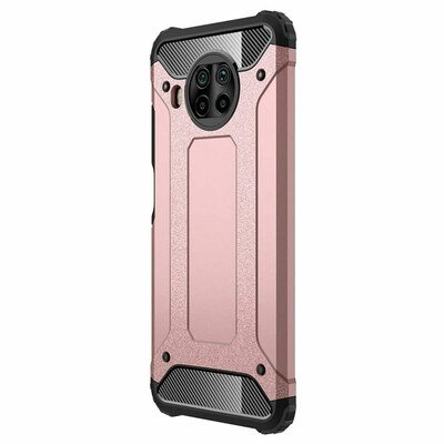 Microsonic Xiaomi Redmi Note 9 Pro 5G Kılıf Rugged Armor Rose Gold