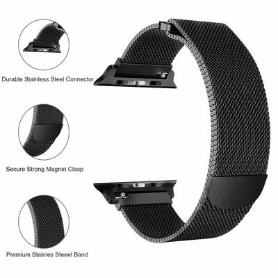 Microsonic Apple Watch 3 38mm Milanese Loop Kordon Turuncu