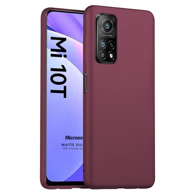 Microsonic Xiaomi Mi 10T Pro Kılıf Matte Silicone Mor