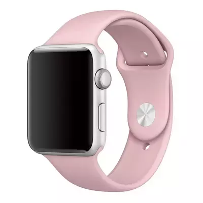 Microsonic Apple Watch Series 3 38mm Silikon Kordon Pembe