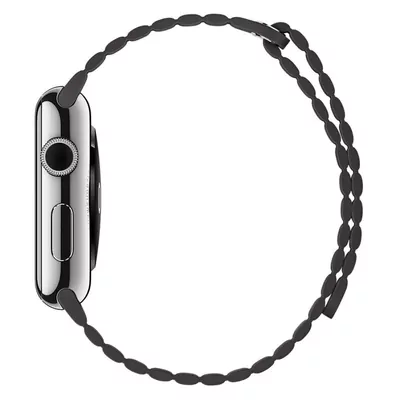 Microsonic Apple Watch Ultra 3 Twist Leather Loop Kordon Siyah