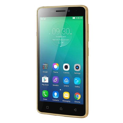 Microsonic Lenovo Vibe P1m Kılıf Skyfall Transparent Clear Gold