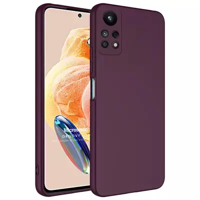 Microsonic Redmi Note 12 Pro 4G Kılıf Groovy Soft Mor