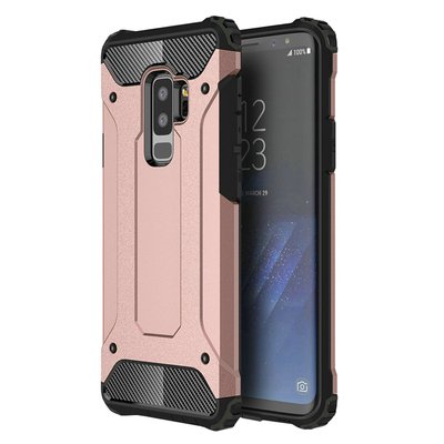 Microsonic Samsung Galaxy S9 Plus Kılıf Rugged Armor Rose Gold