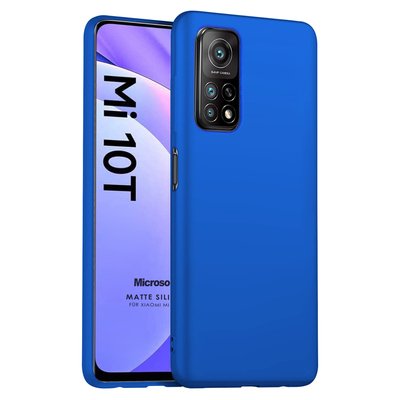 Microsonic Xiaomi Mi 10T Pro Kılıf Matte Silicone Mavi