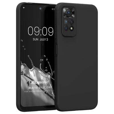 Microsonic Xiaomi Redmi Note 11 Kılıf Matte Silicone Siyah