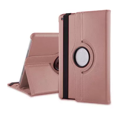 Microsonic 360 Rotating Stand Deri iPad  Air 2 Kılıf Rose Gold