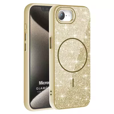 Microsonic Apple iPhone 16e Kılıf GlamGrip Luxe Gold