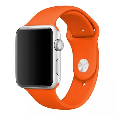 Microsonic Apple Watch 38mm Silikon Kordon Turuncu