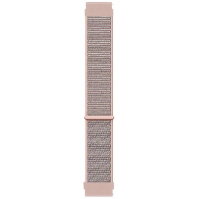 Microsonic Huawei Honor Magic Watch 2 42mm Hasırlı Kordon Woven Sport Loop Rose Gold