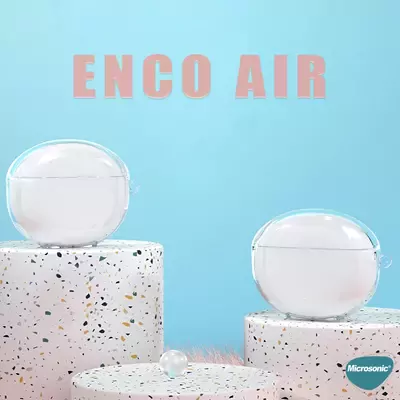 Microsonic Oppo Enco Air Kılıf Transparent Clear Soft Şeffaf