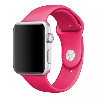 Microsonic Apple Watch 38mm Silikon Kordon Koyu Pembe