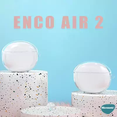 Microsonic Oppo Enco Air 2 Kılıf Transparent Clear Soft Şeffaf