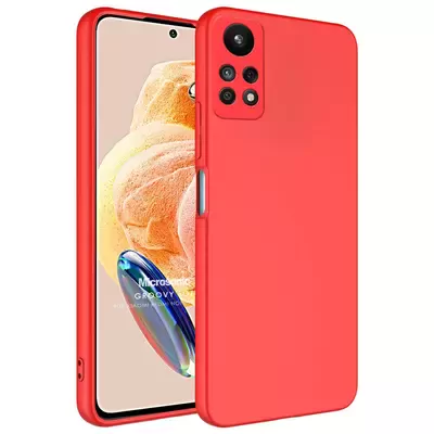 Microsonic Redmi Note 12 Pro 4G Kılıf Groovy Soft Kırmızı