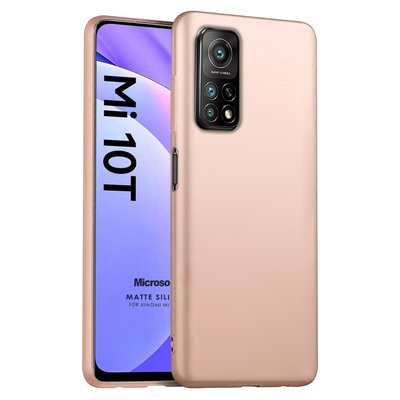 Microsonic Xiaomi Mi 10T Pro Kılıf Matte Silicone Gold