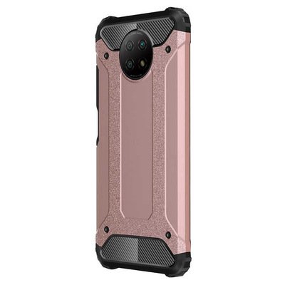 Microsonic Xiaomi Redmi Note 9 5G Kılıf Rugged Armor Rose Gold