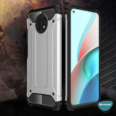 Microsonic Xiaomi Redmi Note 9 5G Kılıf Rugged Armor Rose Gold